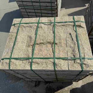 河北 黄金麻花岗岩石材自然面蘑菇石成品