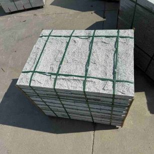 河北 白麻花岗岩石材自然面蘑菇石成品