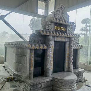 河北 芝麻白墓碑效果展示图