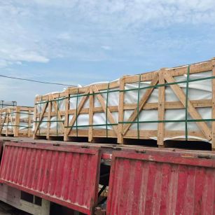 河北 芝麻白花岗岩地铺石出口专车-泰国游