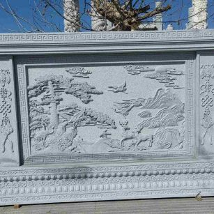 河北 芝麻白大型照壁，屏风，影壁