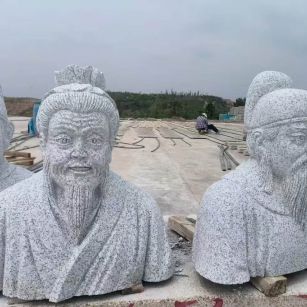 河北 白麻花岗岩石材人物立体雕刻