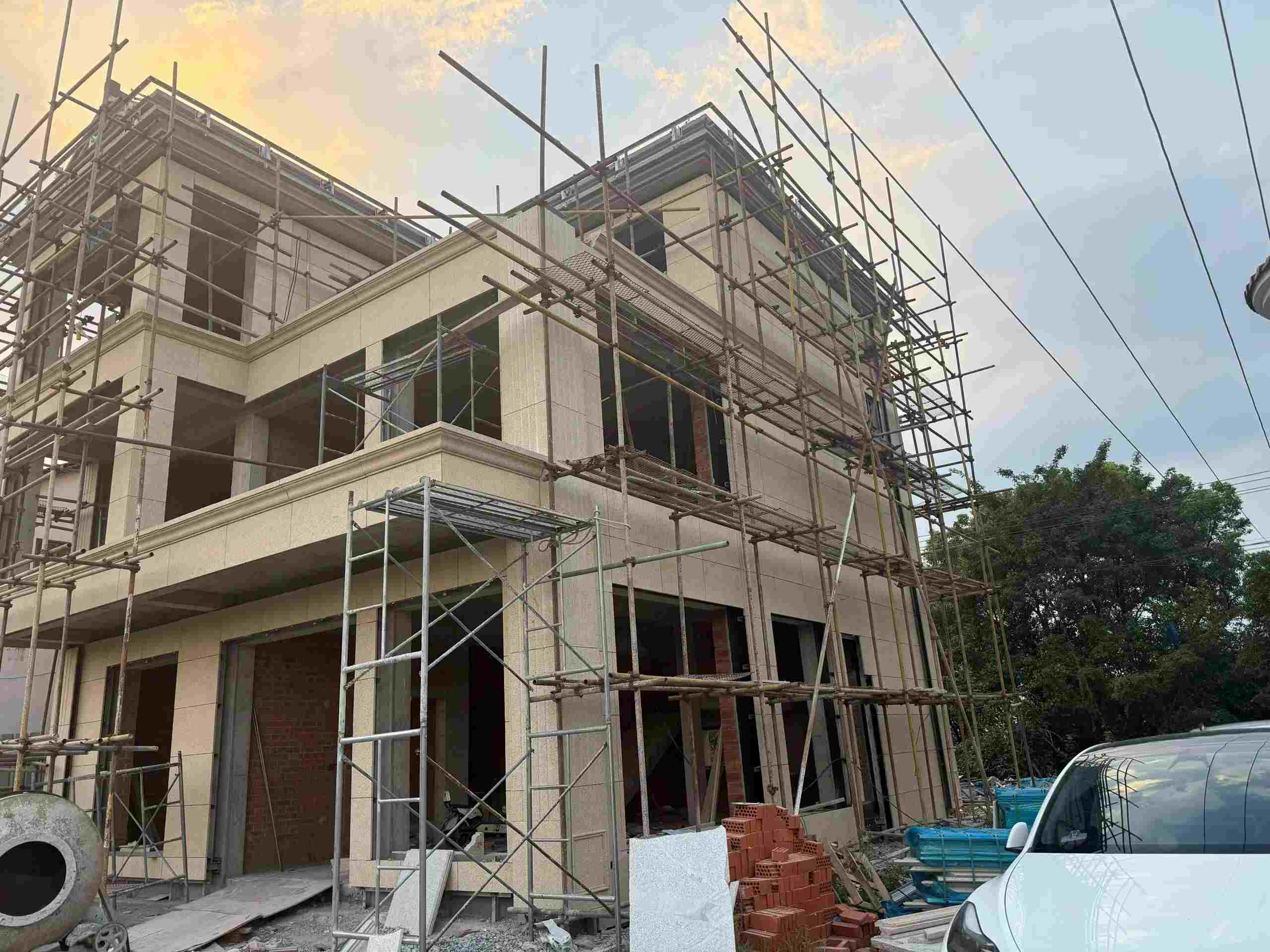 河北 黄金麻荔枝面花岗岩外墙干挂