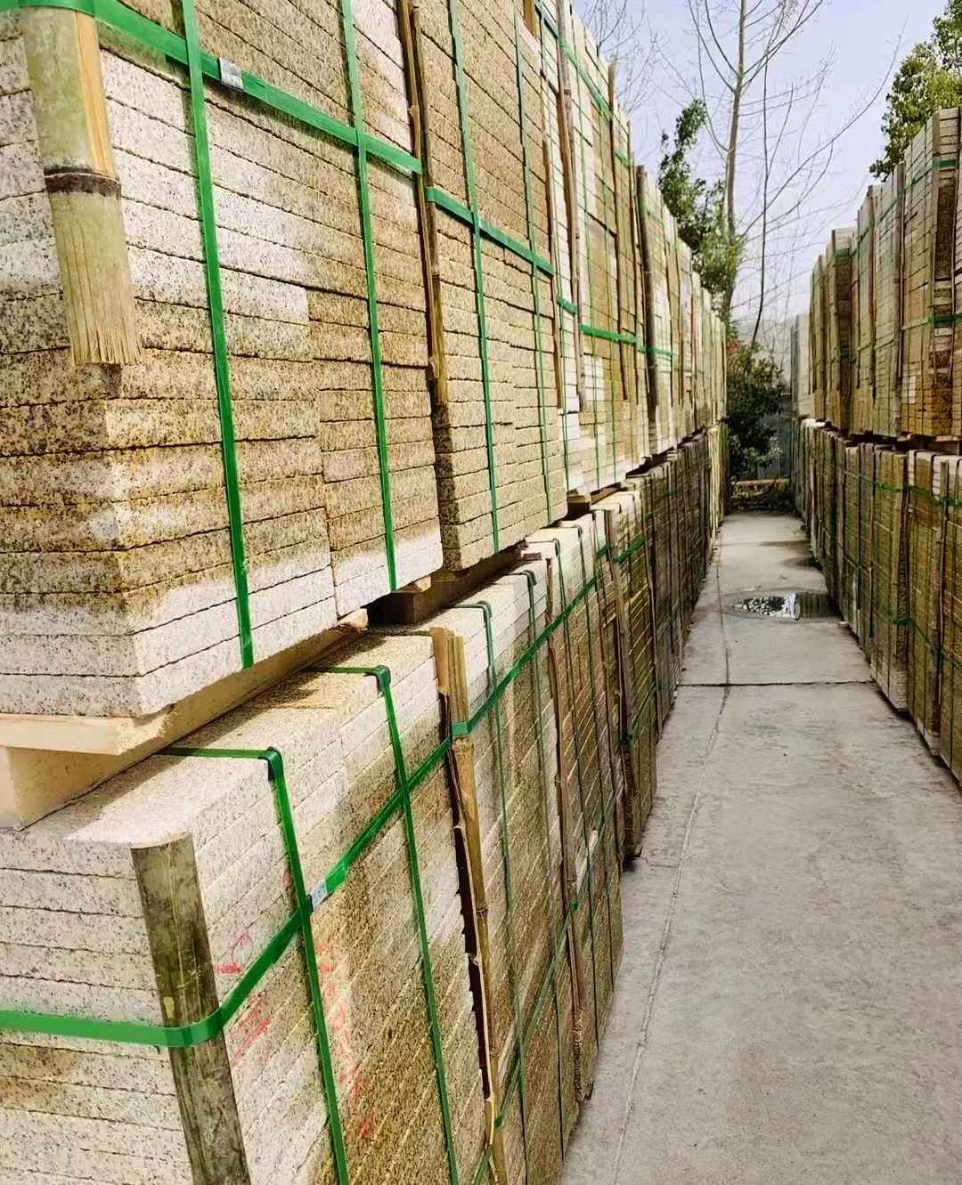 河北 黄金麻花岗岩荔枝面地铺石