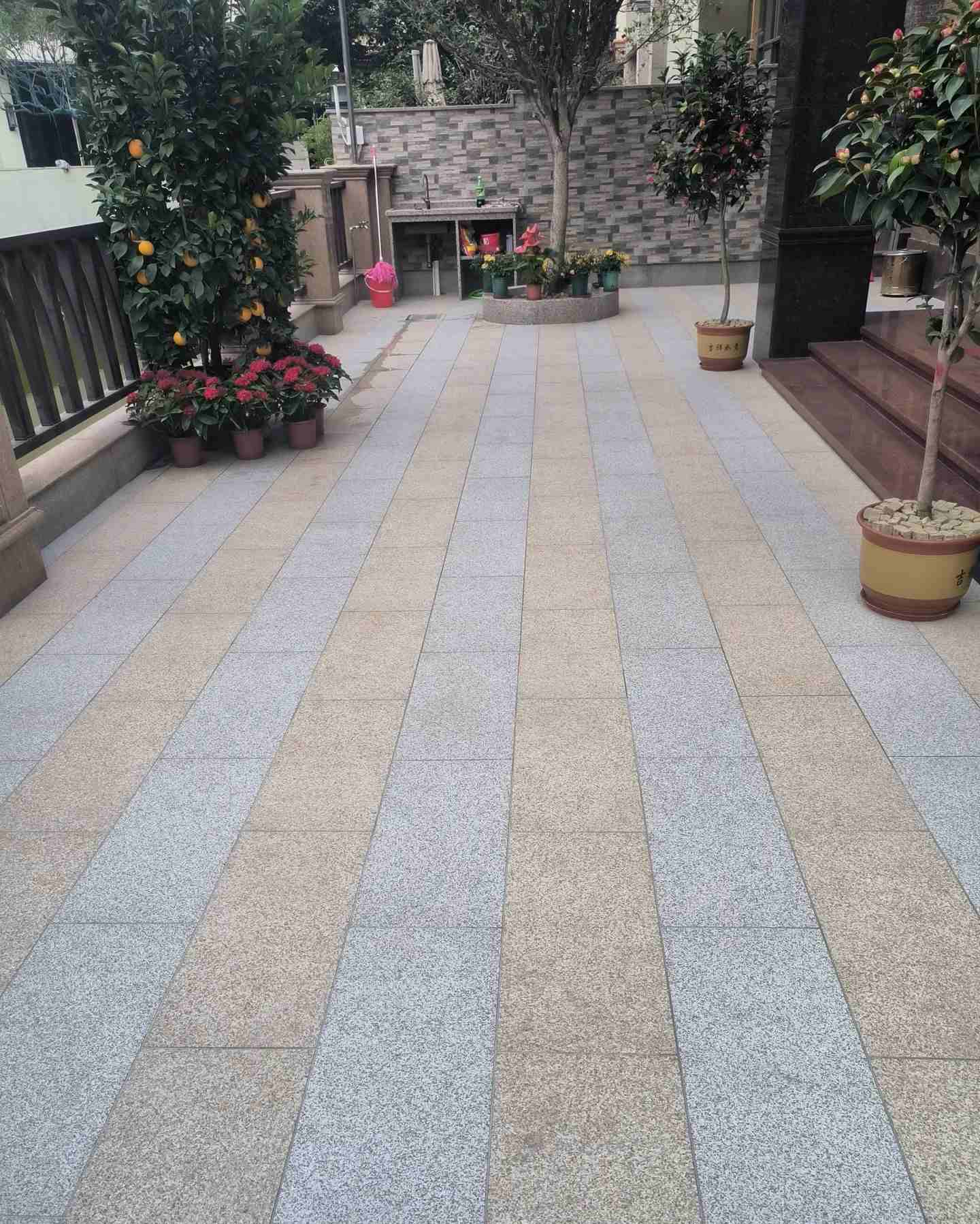 河北 黄金麻白麻荔枝面庭院铺装展示