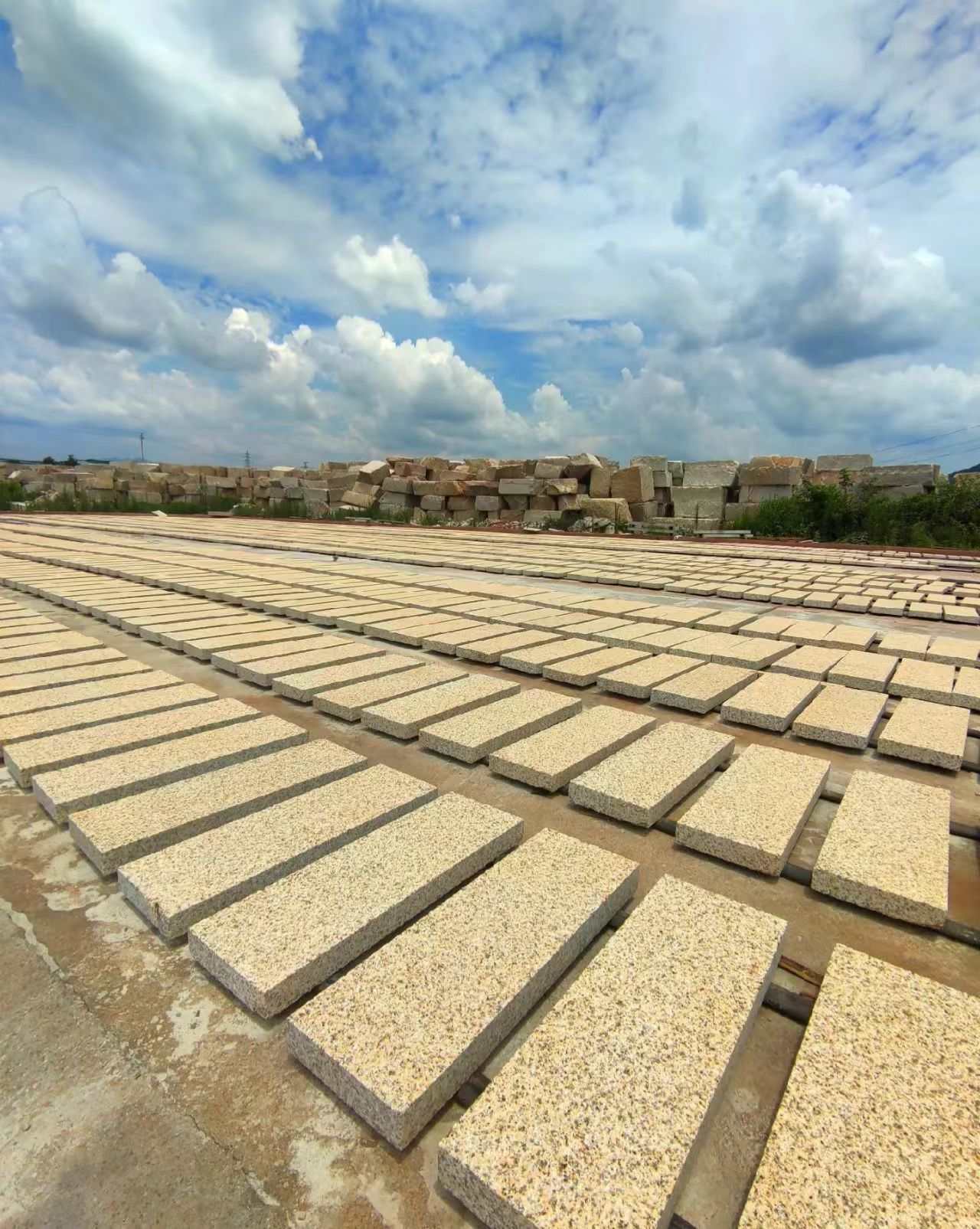 河北 黄金麻花岗岩荔枝面地铺石防护中