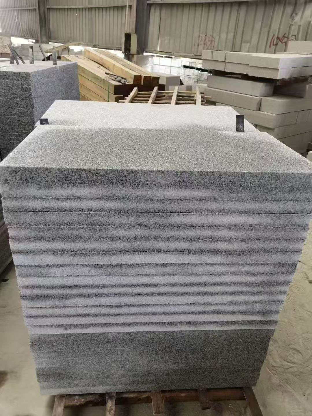 河北 芝麻白5公分火烧地铺成品，900*400，规格可定制